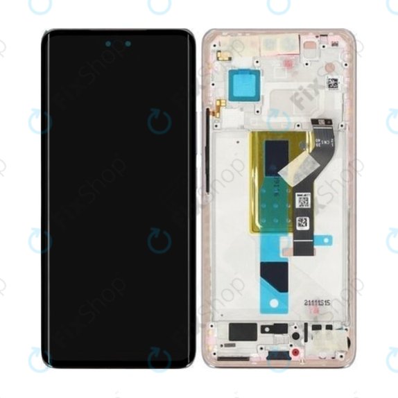 Schermo per Xiaomi 13 Lite, Lite Pink, Vetro touch con cornice, 5600050L9S00, Genuine Service Pack
