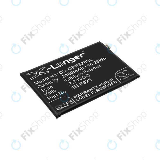Batteria per Oppo Reno 5 Pro, 2100mAh, Li-Pol, 7.74 V, BLP823, HQ