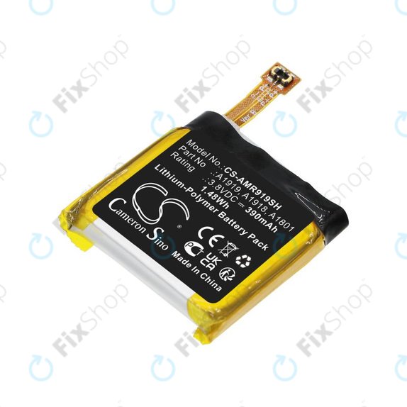 Batteria per Amazfit T-Rex, A1919, Li-Pol, 390mAh, 3.8V, HQ