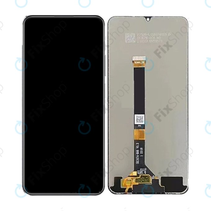 Schermo LCD per Realme C51, Vetro touch senza cornice