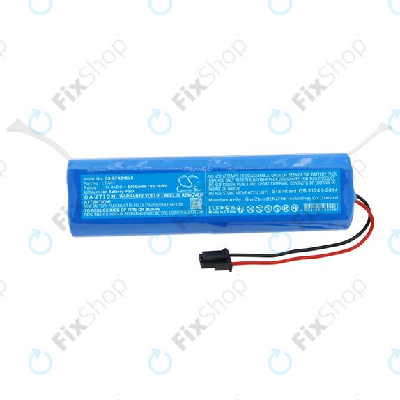 Batteria per Eufy RoboVac X8 Hybrid, PA61, Li-Ion, 6400mAh, 14.4V, HQ