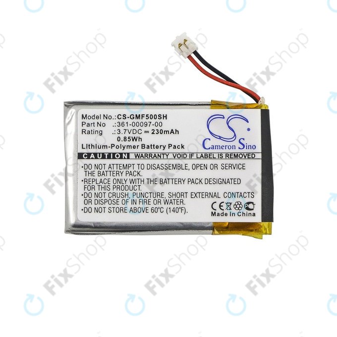 Batteria per Garmin Approach S60, Fenix 5, Forerunner 935, 361-00097-00, 230mAh, HQ