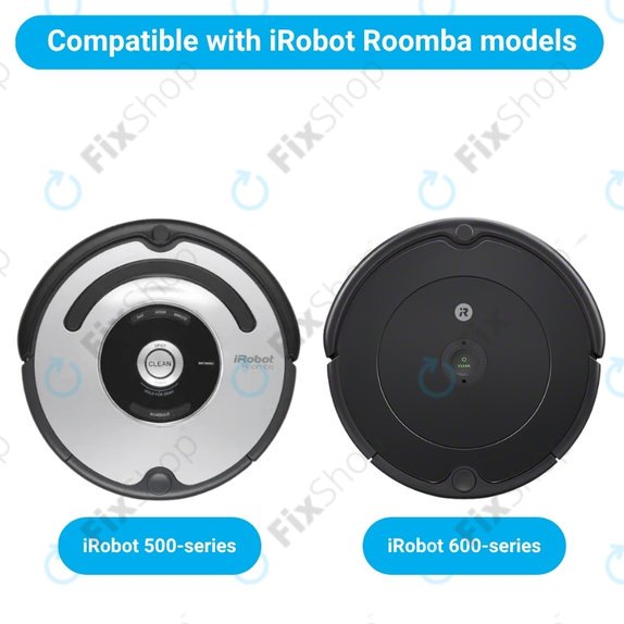 Set di ricambi per iRobot Roomba 500, 600-series (1 paio di spazzole principali, 2x filtro, 2x spazzola laterale)