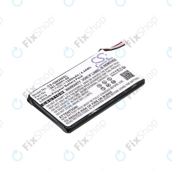 Batteria per Garmin Nüvi 2660, 361-00051-00, Li-Pol, 1200mAh, 3.7V, HQ