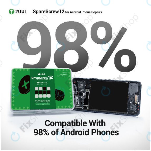 Set viti Phillips per riparazione Android 1200 pz/confezione, 2UUL SC12