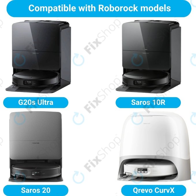 Set di ricambi per Roborock G20s Ultra, Saros 10R, 20 (1x spazzola principale, 2x filtro, 2x spazzola laterale)