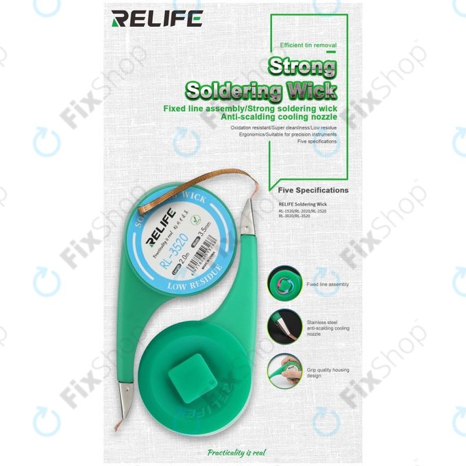 Treccia dissaldante potente 1,5 mm, Relife RL-1520