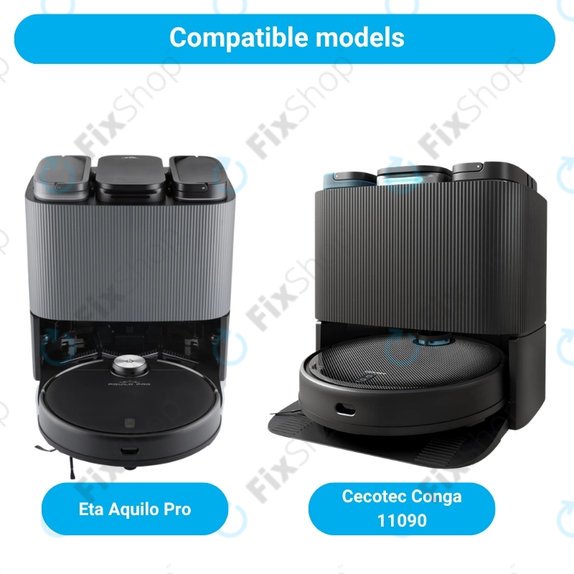 Set di ricambi per Eta Aquilo Pro, Cecotec Conga 11090 (1x spazzola principale, 2x filtro, 2x spazzola laterale)