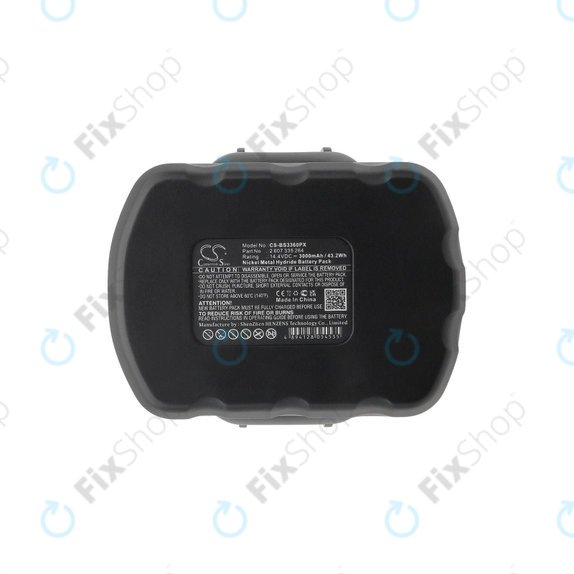 Batteria per Bosch 13614, 2 607 335 264, Ni-MH, 3000mAh, 14.4V, HQ