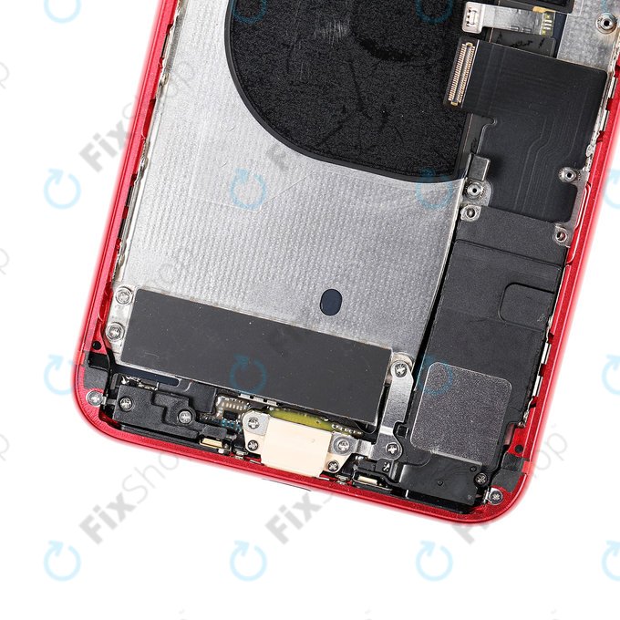 Scocca posteriore con piccoli componenti per iPhone 8 Plus, Red