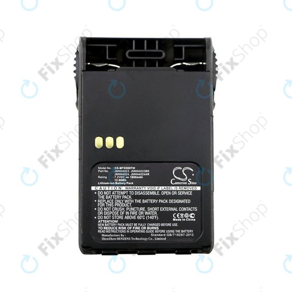 Batteria per Motorola EX500, 560, 600, GP329, 628, 644, PTX760, JMNN4023, Li-Ion, 1800mAh, 7.2V, HQ