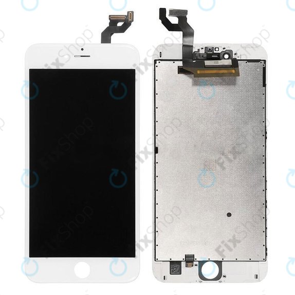 Schermo per iPhone 6S Plus, White, Vetro touch con cornice