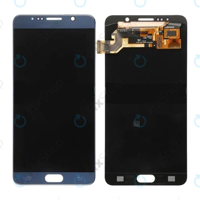 Schermo OLED per Samsung Note 5 N920F, Blue, Vetro touch senza cornice