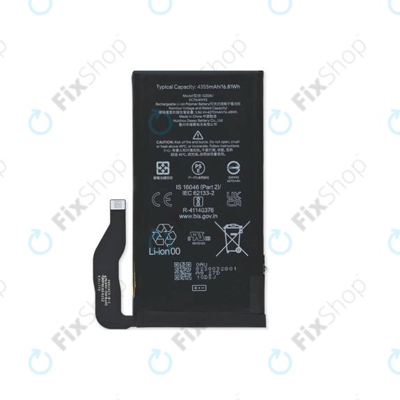 Batteria per Google Pixel 7 GVU6C, GQML3, G949-00338-01, 4355mAh, Genuine Service Pack