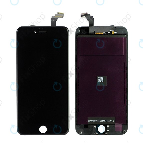 Schermo per iPhone 6 Plus, Black, Vetro touch con cornice