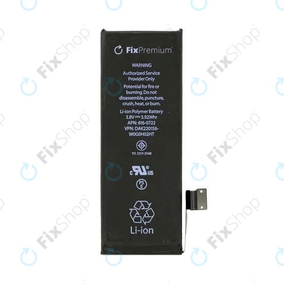 Batteria per iPhone 5S, 1560mAh, FixPremium