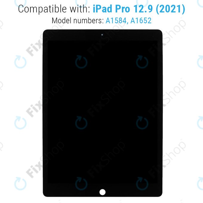 Schermo LCD per iPad Pro 12.9" (1st Gen 2015), Black, Vetro touch senza cornice, Refurbished