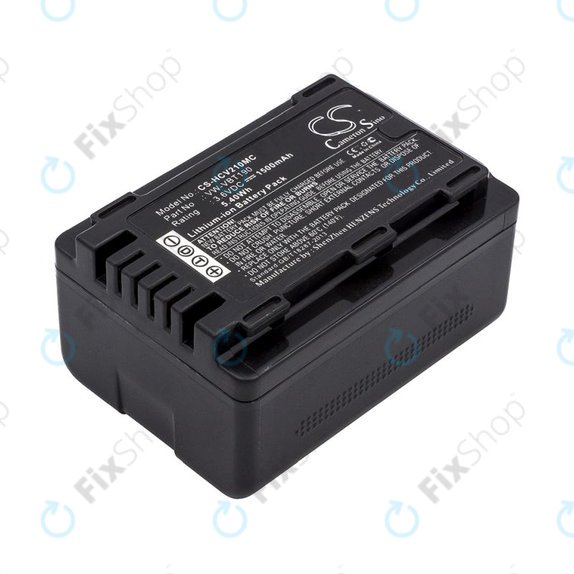 Batteria per Panasonic HC-V210, VW-VBT190, Li-Ion, 1500mAh, 3.6V, HQ