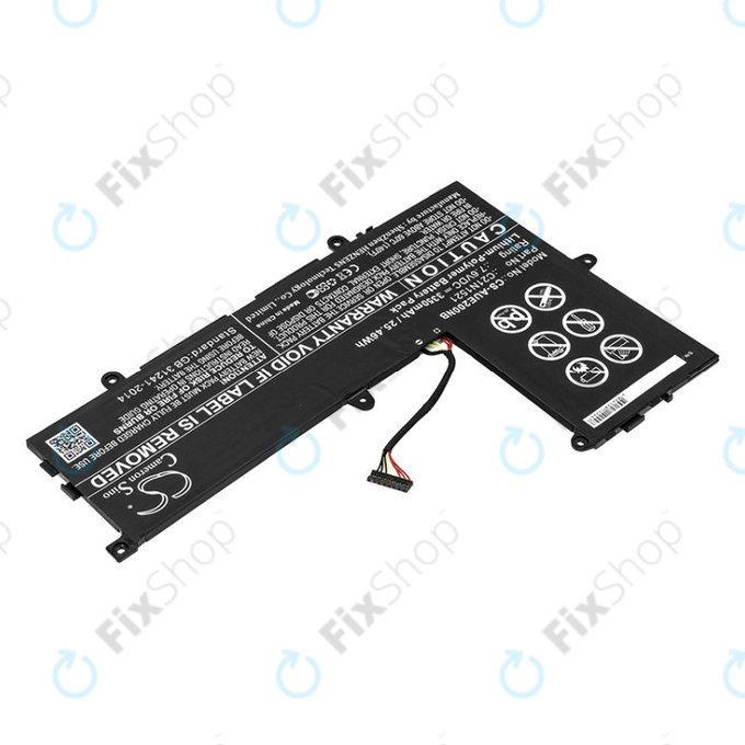 Batteria per Asus VivoBook E200, L200, Eeebook X206, C21N1521, Li-Pol, 3350mAh, 7.6V, HQ