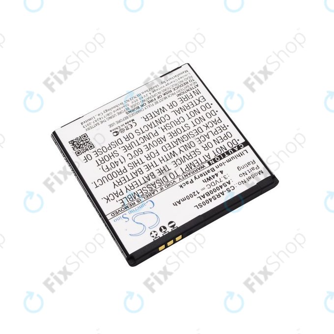 Batteria per Aligator S4000 Duo, AS4000BAL, Li-Ion, 3.7V, 1200mAh, HQ