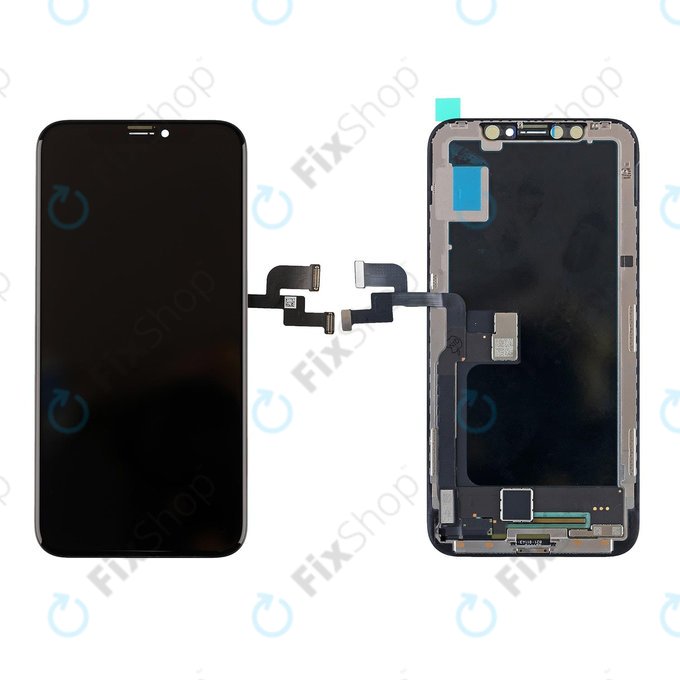 Schermo per iPhone X, Vetro touch con cornice, Refurbished