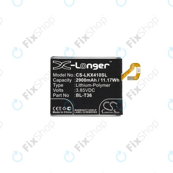 Batteria per LG K10 (2018), K11, K11 Plus, K11 Prime, K30, Harmony 2, BL-T36, EAC63638201, 2900mAh, HQ