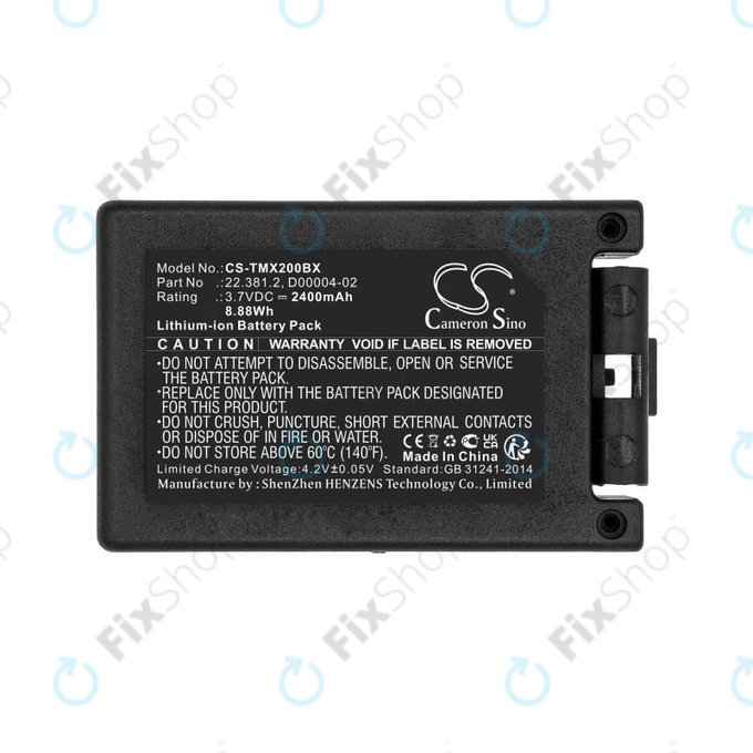 Batteria per Tele Radio TG-TXMNL, D00004-02, Li-Ion, 2400mAh, 3.7V, HQ
