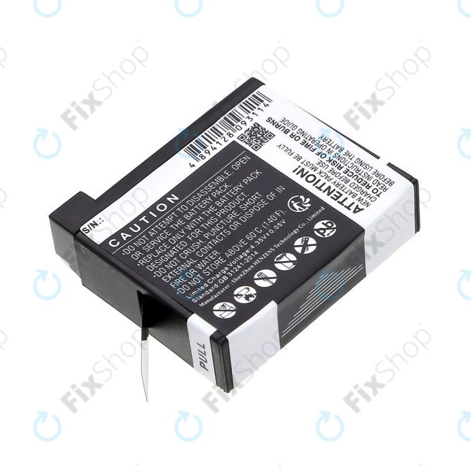 Batteria per GoPro Hero 4, AHDBT-401, Li-Ion, 1160mAh, 3.8V, HQ