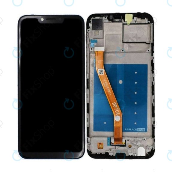 Schermo per Huawei Honor Play COR-L29, Black, Vetro touch con cornice