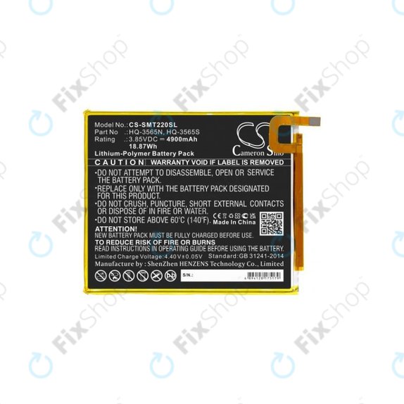 Batteria per Samsung Galaxy Tab A7 Lite, HQ-3565N, 4900mAh, HQ
