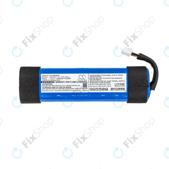 Batteria per JBL Xtreme 2, SUN-INTE-103, Li-Ion, 5200mAh, 7.4V, HQ