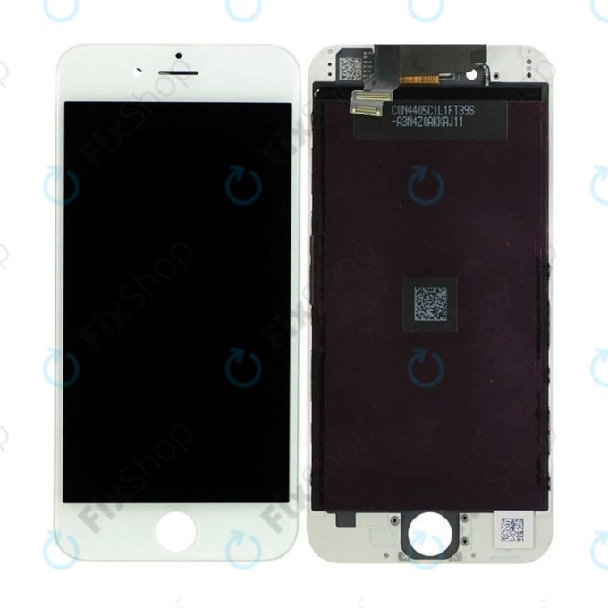 Schermo In-Cell per iPhone 6, White, Vetro touch con cornice, FixPremium