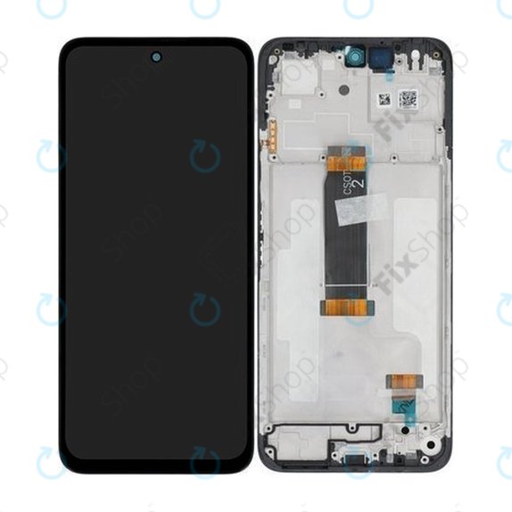 Schermo per Xiaomi Redmi 13 4G, Redmi 13 5G, Poco M6 4G, Vetro touch con cornice, 560001N19A00, Genuine Service Pack