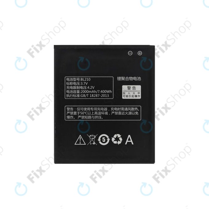 Batteria per Lenovo A536, S820, S650, BL210, 2000mAh