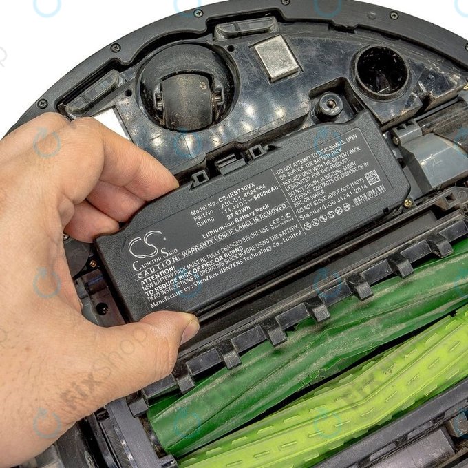 Batteria per iRobot Roomba e-seriess, i-seriess, ABL-D1, 4624864, ABL-D2, Li-Ion, 6800mAh, 14.4V, HQ