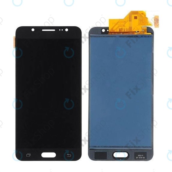 Schermo per Samsung J5 J510FN (2016), Black, Vetro touch senza cornice