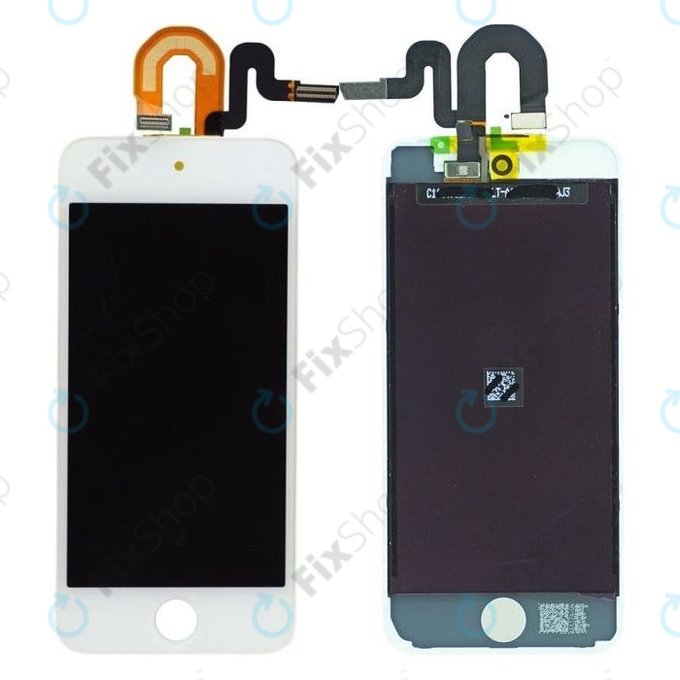 Schermo LCD per iPod Touch (5th Gen, 6th Gen, 7th Gen), White, Vetro touch con cornice