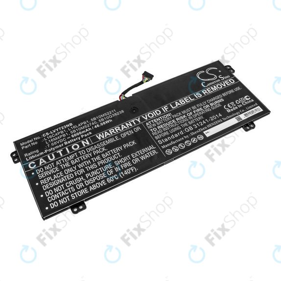 Batteria per Lenovo Yoga 720-13, 730-13, L16L4PB1, Li-Pol, 6000mAh, 7.68V, HQ