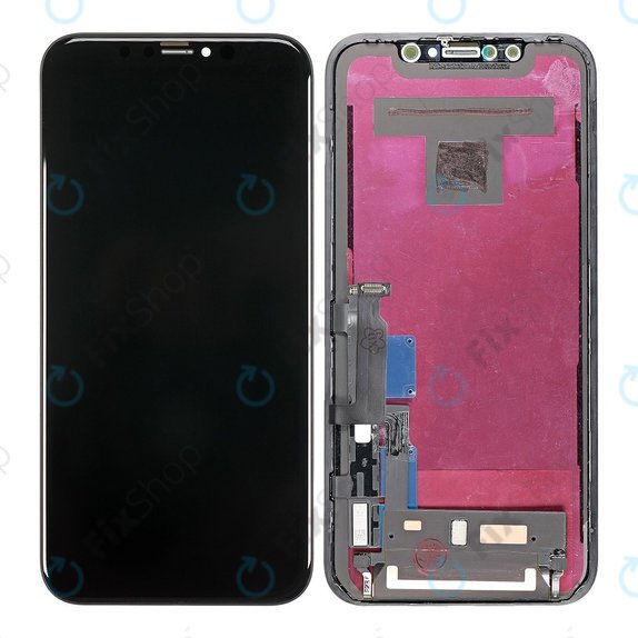 Schermo per iPhone XR, Vetro touch con cornice, Refurbished