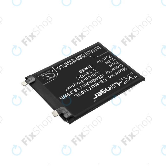 Batteria per Xiaomi 11T Pro, 2500mAh, Li-Pol, 7.74 V, BM58, HQ