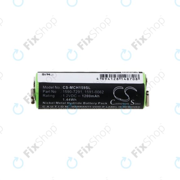 Batteria per Moser Chromini 1591, Ermila Bella 1590, 1590-7291, Ni-MH, 1200mAh, 1.2V, HQ