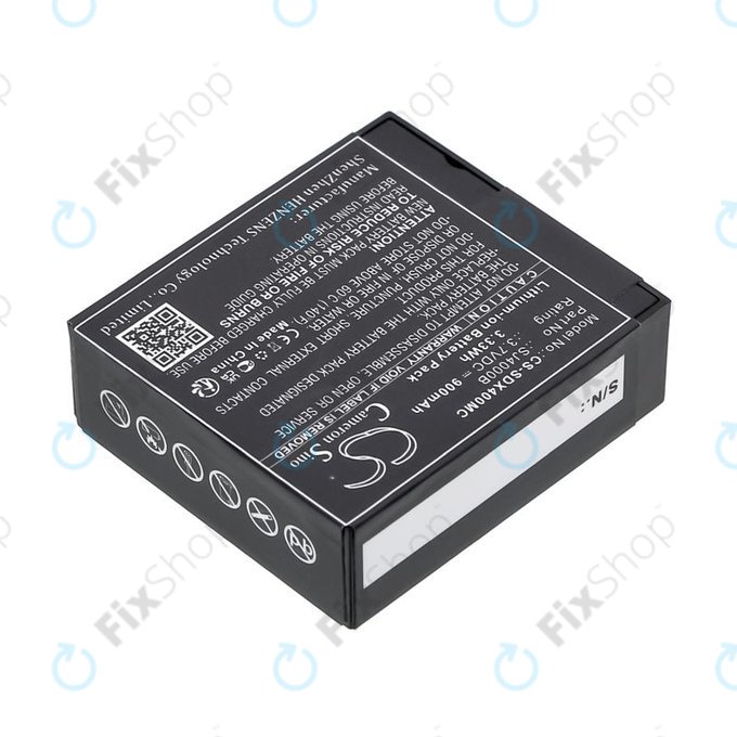 Batteria per SJCAM SJ4000, SJ5000, SJ4000B, Li-Ion, 900mAh, 3.7V, HQ