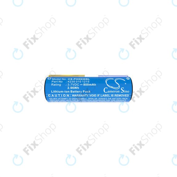 Batteria per Oral-B Genius X, Smart 6000, Philips Diamondclean, Easyclean, 4235 010 13068, Li-Ion, 800mAh, 3.7V, HQ