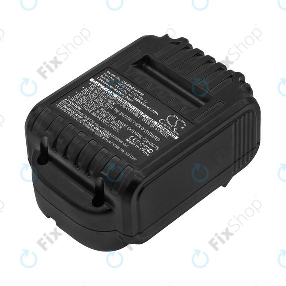 Batteria per Dewalt DCB090, XR, DCB140, Li-Ion, 3000mAh, 14.4V, HQ