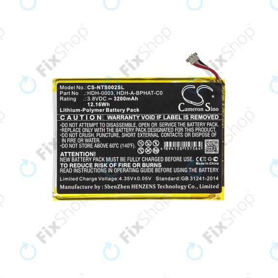 Batteria per Nintendo Switch Lite, 3200mAh, Li-Pol, 3.8 V, HDH-A-BPHAT-C0, HQ