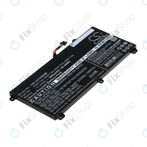 Batteria per Lenovo ThinkPad T550, T560, W550, 45N1743, Li-Pol, 3900mAh, 11.4V, HQ