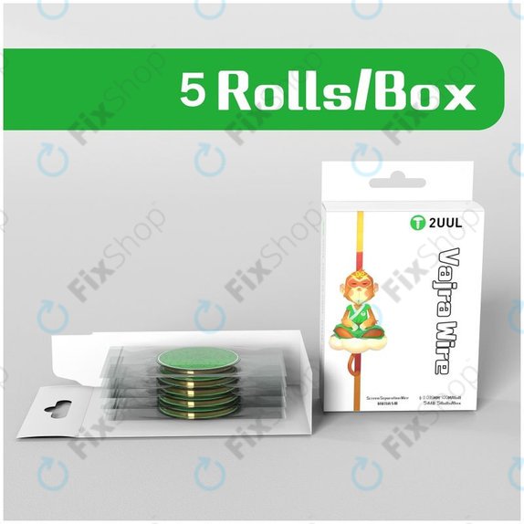Filo ultrasottile per separazione LCD 0,035 mm x 100 m, 5 pz, 2UUL Vajra Wire