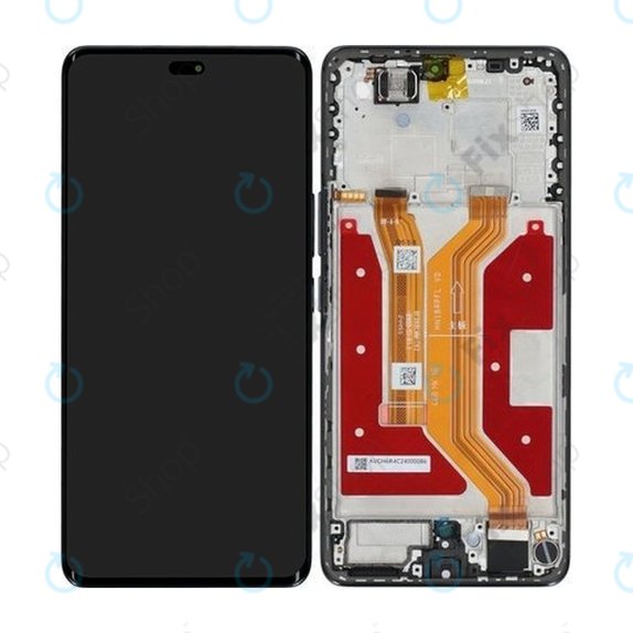 Schermo per Honor Magic7 Lite, Titanium Black, Vetro touch con cornice, 0235AmmM, Genuine Service Pack