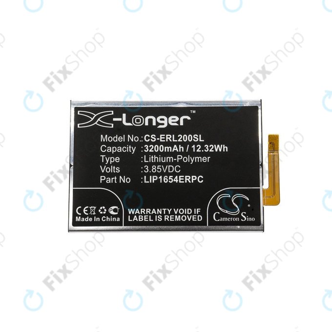 Batteria per Sony Xperia L2, Sony H3311, 3200mAh, Li-Pol, 3.85 V, LIP1654ERPC, HQ