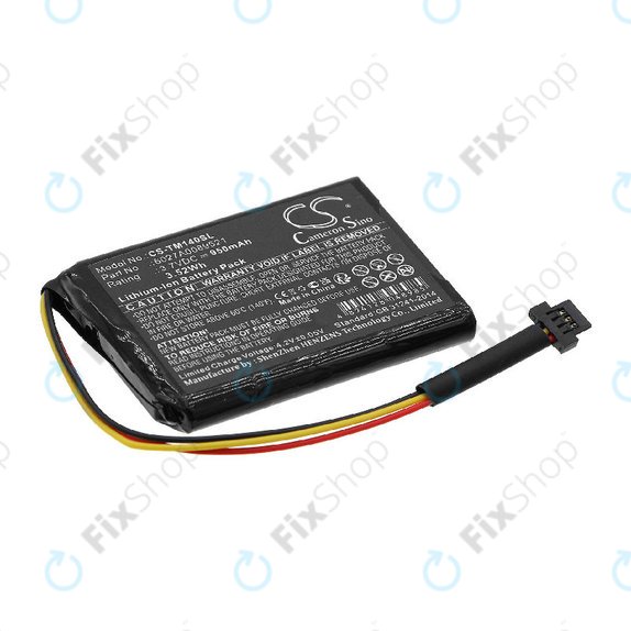 Batteria per TomTom One 140, Go 500, P2, Li-Ion, 950mAh, 3.7V, HQ